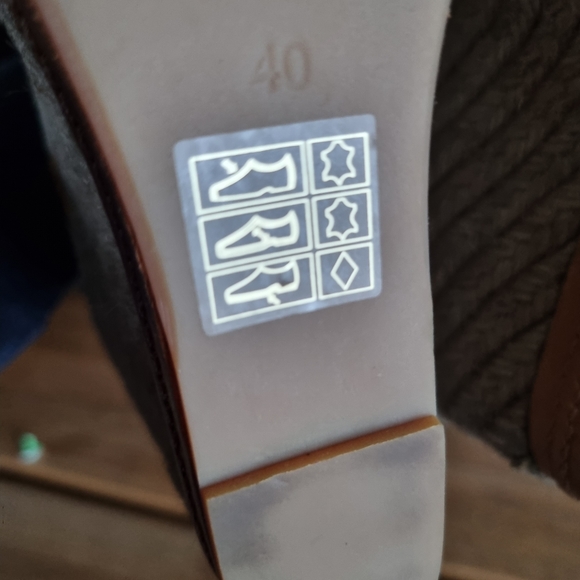 The kooples grey suede/leather Wedged Sandals Size Uk 7 new with defects - Picture 3 of 8